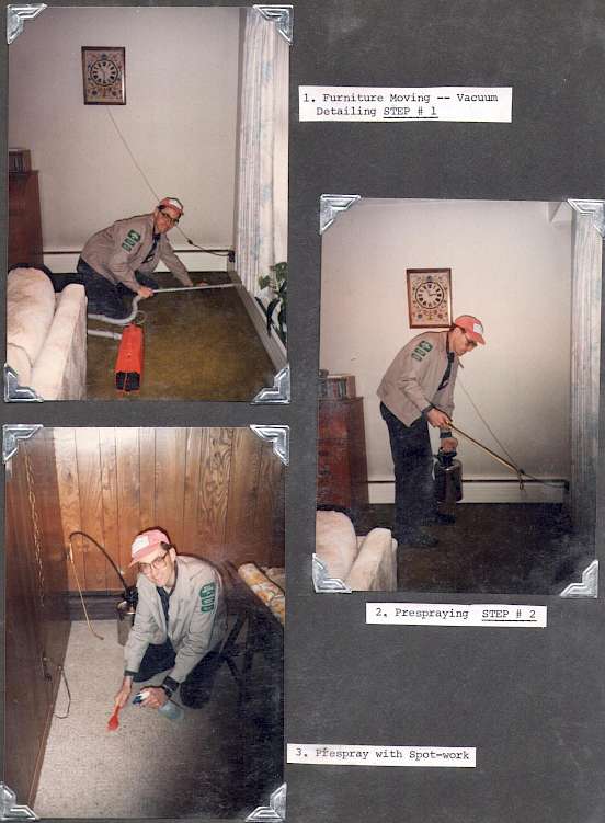 Pre-Vacuuming; Pre-Conditioning; Pre-Spotting Before Truck Mount Purchase 1992-93